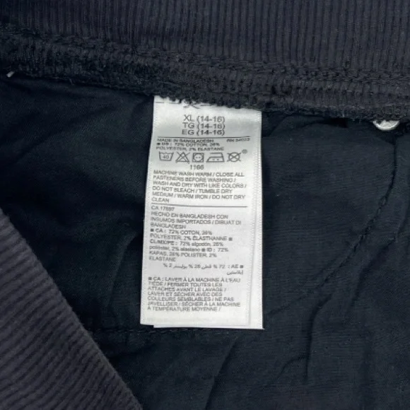 NWT Old Navy Karate Rib Knit Waist Washed Black Pull On Jeans Kids Boys XL 14-16 - Picture 9 of 14